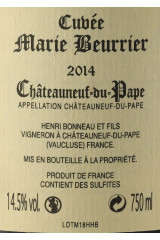 HENRI BONNEAU Cuvée Marie Beurrier 2014