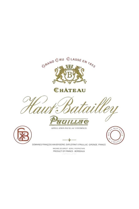 CHÂTEAU HAUT BATAILLEY 1989